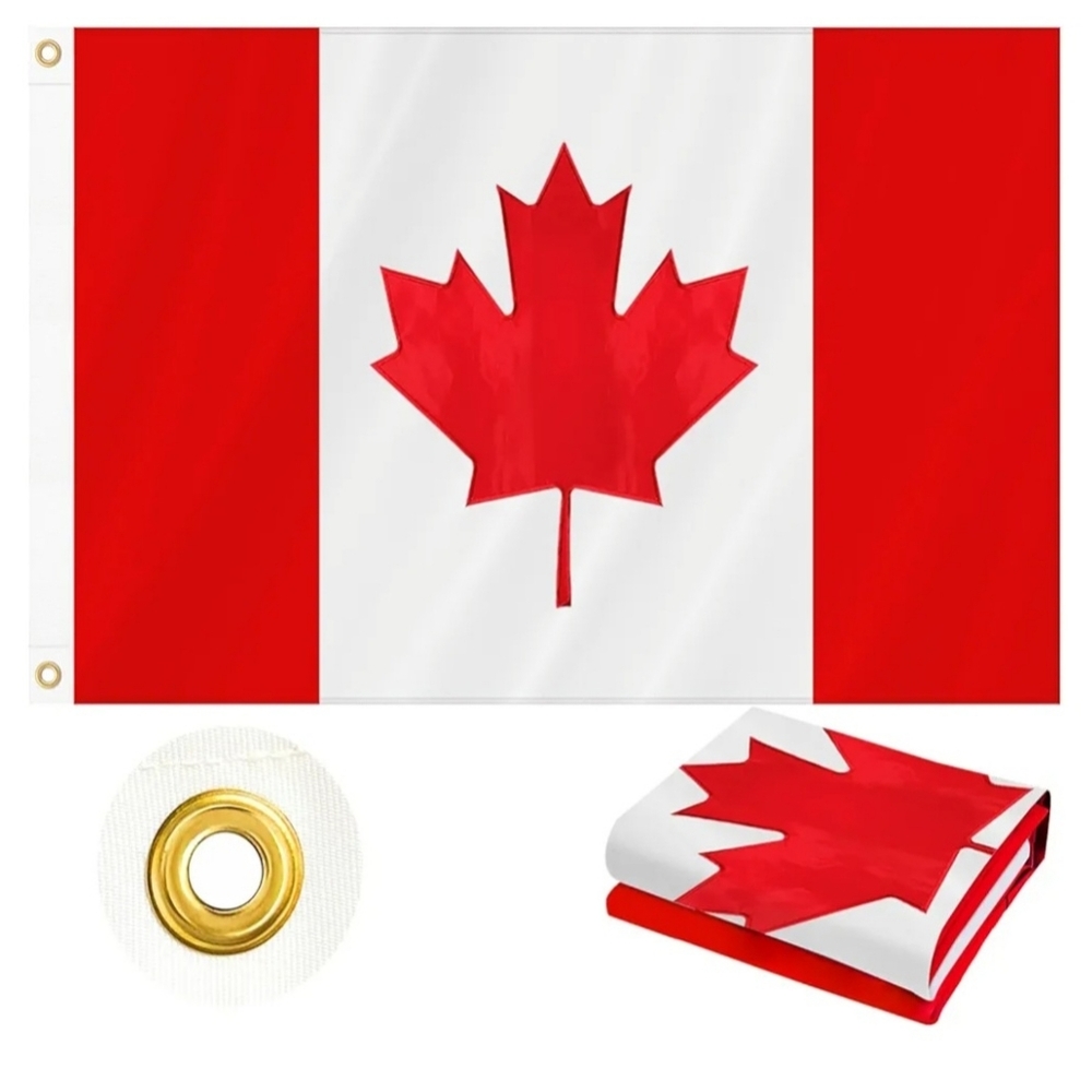 Canadian Flag with Maple Leaf Design 3×5